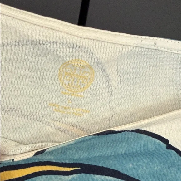 Tory Burch Floral Print Dress with Blue and Yellow Accents - Picture 3 of 5